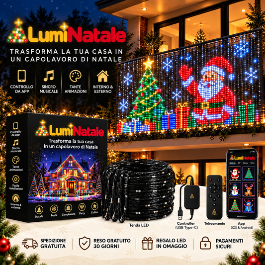 StellaBalcone – Tenda LED Animata Smart per Balcone